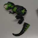DPAPDI Electric Walking Dinosaur Toys for Kids Small Tyrannosaurus with Detachable Tail Simulated Flame and Realistic Sounds, Best Dino Gifts for Boys & Girls 3-5 5-7