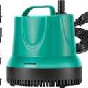 VIVOSUN 850GPH 60W Submersible Pump for Fish Tank, Pond, Aquarium, Hydroponic Systems with 5ft Power Cord and 4 Nozzles Blue
