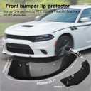 Front Bumper Lip Splitter Protector Compatible with Charger SRT Hellcat/SRT 392/Scat Pack/RT Scat Pack/GT/RT 2015-2021, Black
