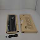 TECKNET Bluetooth Keyboard Rechargeable, 4-Device Free Switching (2.4G+BT), Ultra-Slim Full Size Wireless Keyboard, Quiet Typing, for PC/Laptop/Smart TV/Phone, Adjustable Stand, 12 Multimedia Keys (Silver&Grey)