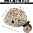 Biology Scrub Caps with Sweatband, Adjustable Working Caps | Breathable Medical Hat for Doctors & Nurses, Surgical Cap, Birthday Gift for Healthcare Professionals, Nurses, Khaki