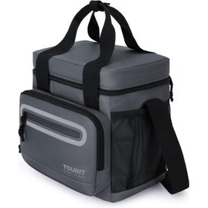 TOURIT Large Lunch Bag 14L Insulated Lunch Box Lunch Cooler for Men Women Work (Dark Gray)