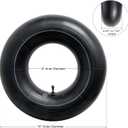 Heavy Duty 16x6.50-8 Inner Tubes with TR-87 Bent Valve Stem, Premium Replacement 16x6.50-8/16x7.50-8 Lawn Mower Tire Tubes Fit for Tractor, Garden Trailer, Golf Carts, Wheelbarrows and More Pack of 2