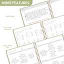 2 x Monthly Planner 2025-2027 - 2 Year Monthly Planner Calendar 2025-2027, July 2025 - June 2027, 8.5" * 11", 24 Months Calendar Planner with Waterproof CoverSpiral Bound, for Office, School Home Planning - Green