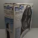 MAN 20-Inch Floor Fan, Gray and Black, High-Velocity Air Circulator, Adjustable Tilt, Indoor Cooling