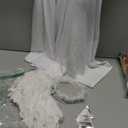 Xaatren White Angel Costume Set Wings for Girls Headband Cosplay Costume Accessories for Kids Halloween Dress Cosplay Party, Smal