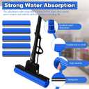 Willinglong 10 Pcs Roller Mop Refill Bulk Absorbent PVA Sponge Mop Head Replacement for Home Bathroom Business Garage Kitchen Cleaning (Blue)