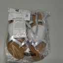 Amazon Essentials womens Casual Strappy Sandal (10, Silver)