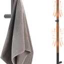 KEG Towel Warmer Wall Mounted 43-Inch Single Towel Bar with Built-in Timer, Electric Stainless Steel Heated Towel Racks for Bathroom, Matte Black