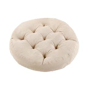 Meditation Floor Pillow, Round Floor Cushions for Adults, Button Tufted Seat Cushions for Yoga Tatami Living Room, 22 x 22 x 4 in (Set of 1)