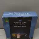 Songtaste 50 Pcs Disposable Plastic Cups,12 Oz Clear Plastic Parfait Cups with Dome Lids and No Hole,Dessert Yogurt Fruit Holders for Kids,Take Away Breakfast and Snacks,Cold Drinks,Ice Cream,Fruit