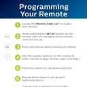 Philips Universal Remote Control for Samsung, Vizio, LG, Sony, Sharp, Roku, Apple TV, RCA, Panasonic, Smart TVs, Streaming Players, Blu-ray, DVD, Simple Setup, 4-Device, Black, SRP9141A/27
