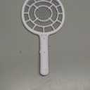 Electric Fly Swatter, Bug Zapper, Mosquito Zapper Racket | Gold Zone Voltage, Densest 3 mm Mesh, Apple-Like Weight - AA Battery Powered (not incl.) - Indoor & Outdoor Use with Pro Swat Tips (White-1 pack)