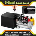 TOPEMAI Hydraulic Pump 12V Dump Trailer Pump - Double Acting, 8-Quart Electric Power Unit for Dump Trailers and Car Lifting (8 Quart)