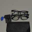 livho High Tech Blue Light Glasses - Advanced Blue Light Blocking Computer Glasses - Screen Fatigue & UV Protection (*B11 Light Black X 2)