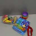 Montessori Toys for 1-2 Year Old - Cloth Ocean Fishing Game with Stacking Cups, Toddler Learning Toy for 12-18 Months, First Birthday Gifts for 1 Year Old Boy Girl, Learn Count and Sort Colors