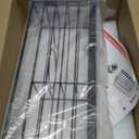 Siyzda Hair Tool Organizer, Movable Hair Dryer Holder, Hair Styling Tools Storage for Vanity, Bath Counter Organizer, Bathroom Trays for Hair Toiletry, Makeup (12" x 7.7" x 5.8", MarbleBlack)