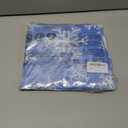 Horaldaily Christmas Tablecloth 7070 Inch Round, White Snow Blue Washable Table Cover for Party Picnic Dinner Decor