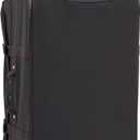 Kipling Spontaneous Softside Spinner Wheel Luggage, Integrated TSA Accepted Lock, Black Noir, Checked-Large,KI4193