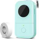 Phomemo D30 Mini Label Maker - Inkless Thermal Portable Bluetooth Label Printer with Tape with 1000+ Templates, Organized Zones for Home, Office, School, Store, Pantry, Green (Green)