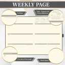 2026 Planner - Weekly and Monthly Planner 2026, 8.5"x11", Jan.2026 - Dec.2026, Leather Hardcover, 12 Monthly Tabs, Pen Loop, Elastic Closure, Pocket, Grey