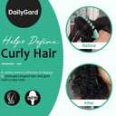 Curly Hair Brush Set,Curl Defining Brush for Curly Hair,Trident Handle Design,Detangling & Shaping & Defining Curls for Women and Girls,Wet or Dry Hair(Green)