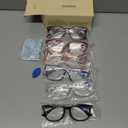 CCVOO 6 Pack Blue Light Blocking Reading Glasses, Anti Headache/Glare/Eye Strain Readers Computer Eyeglasses Women/Men (6 Pack Mix,3.00)