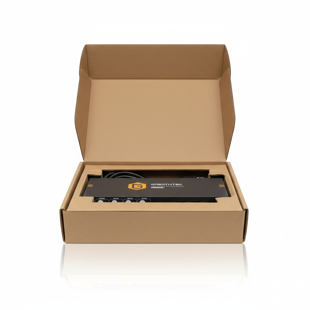 USB3.0 KVM Switch HDMI 4K@60Hz for 4 Computers Share 1 Monitor, KVM Switch 4 Port with 3 USB 3.0 Ports Share Keyboard Mouse, Support Button Switch, Plug and Play