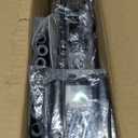 HuggieGems 4 Tier Floor Standing Corner Shower Caddy Organizer Shelf with Hooks, Bathroom Shelves Stand Rack, Black