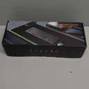 RGB Gaming Mouse Pad with Fast Wireless Charger, LED Extended Desk Mat, Home Office Large Desk Pad with Ultra-Smooth Surface, Non-Slip Base, Waterproof Keyboard Pad (Black)