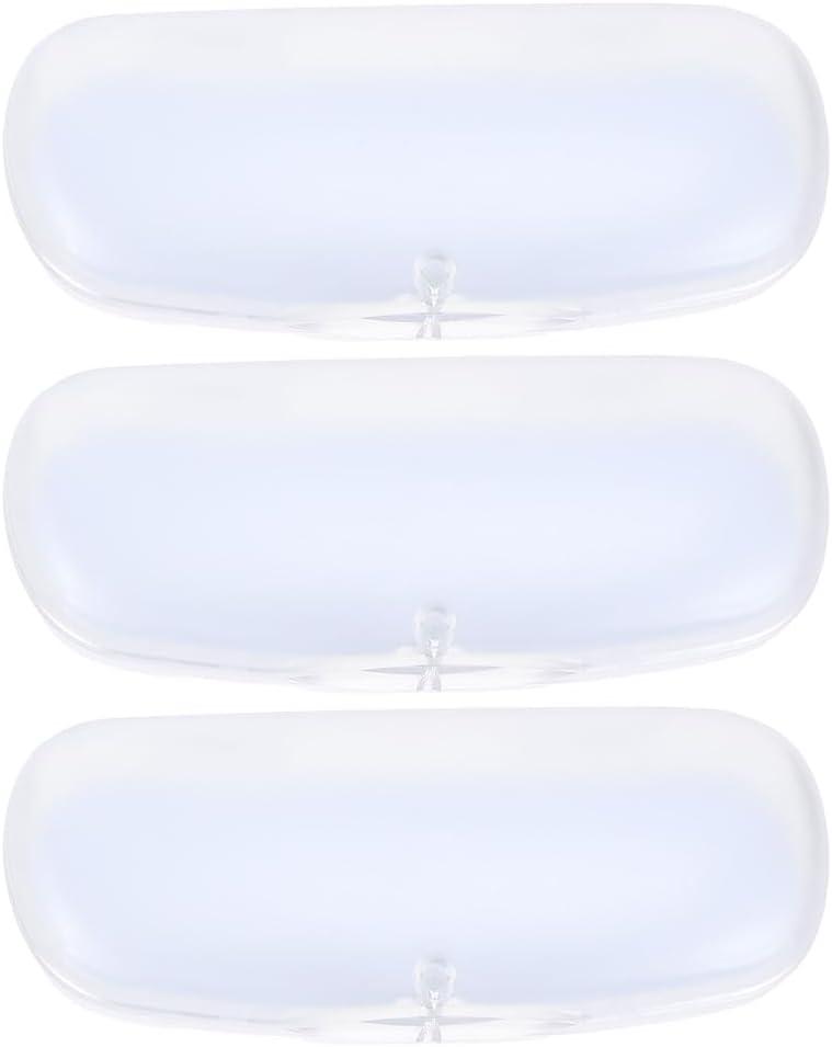 3 Pcs Glasses Case Pvc Spectacle Case Sunglasses Organizer Case Clear Glasses Sunglass Protector Plastic Shot Glasses Eyeglass Container Sunglass Case Student Storage Box Simple, Transparent