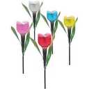 Bytech 5-Pack Solar Powered Tulip Stake