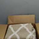 SHACOS Runner Rugs 2x8 ft Kitchen Entrance Hallway Rug Runner Non Slip Washable Dirt Trapper Stain Resistant Entryway Runner Indoor Carpet Runners Floor Mats, Beige