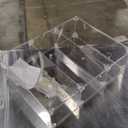 Clear Acrylic Tube Rack with 9 Compartment and 4 Pull Out Trays Large Tube Holder Wall-Mounted and Countertop Lab Organizer Stand for Storage (16 x 12 x 5.5 Inches) (Single-sided)