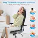 COMFIER Back Massager with Heat, App Control Vibration Massage Seat Cushion, 10 Motors & 3 Heat Levels Chair Massager Pad, Home Office Use