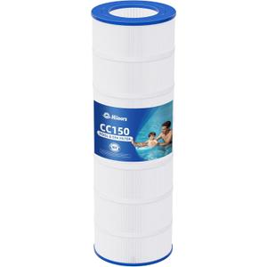 CC150 Pool Filter Cartridge, Compatible with Pentair Clean & Clear 150, Replace Pleatco PAP150, Pentair R173216, Unicel C-9415, 150 sq.ft, Heavy Duty 5 oz+ Trilobal Fabric