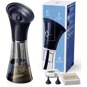 Upgraded Ear Wax Removal with One-Piece Waste Tank, Safe Ear Cleaner with Water Temperature Sensor, Effective Ear Irrigation Kit, IPX7, Semi-Transparent, Ear Buds Not Included