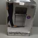 simplehuman 55 Liter / 14.5 Gallon Rectangular Hands-Free Kitchen Step Trash Can with Soft-Close Lid, Brushed Stainless Steel
