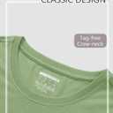 YUCOLEN Long Sleeve Shirts for Women Cotton Crewneck Casual T-Shirts Soft Basic Tee Long Sleeve Tops (Medium)