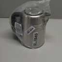 Basics Electric Stainless Steel Kettle for Tea and Coffee, BPAFree, Fast Boiling, Auto ShutOff, 1.7 Liter, 1500W, Black and Silver