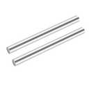 Mellewell 1/4" x 10" 304 Stainless Steel Rod, Metal Solid Shaft Smooth Round Rod for DIY Crafts, Industry and Metal Working Hobbies, 2 PCS