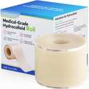 Extra Large 2''x20ft Hydrocolloid Roll for Wound Care - Cut-to-Size, Medical-Grade Hydrocolloid Patch Bandages with Self-Adhesive, Ultra Absorbent, Flexible & Waterproof, First Aid Kit Essential