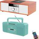 WTB-797 Nostalgic Bluetooth Stereo System and WTB-795 Cassette Tape Player