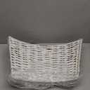 24 Inch Wicker Christmas Tree Collar, Handwoven Rattan Tree Base Cover with Cable Slot and Metal Frame, Durable Tree Stand Cover for Xmas Trees, Indoor Outdoor Use (Natural)