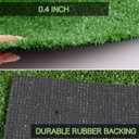 AYOHA Artificial Grass Turf 4FTx6FT, Fake Faux Grass Turf with Drainage Holes, 10MM Synthetic Grass Mat for Patio Backyard Garden Lawn Landscape Balcony Decor (EXP 10/12/26)
