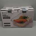 10-Pack Glass Food Storage Containers with Tempered Lids – Borosilicate, Airtight, Oven-Safe (-4°F~950°F), BPA-Free, 4.4 & 1.6 Cup, Leak-Proof, Dishwasher Safe (Gray)