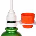 [Upgraded] Mouthwash Dispenser Pump with Cup Holder Set for TheraBreath 16 Fl Oz Mouthwash Oral Rinse, Fits ICY Mint, Mild Mint, Whitening, Anticavity, Kids, Alcohol-Free, etc. - 3 Pack