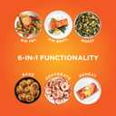 Ninja DZ201 Foodi 8 Quart 6-in-1 DualZone 2-Basket Air Fryer with 2 Independent Frying Baskets, Match Cook & Smart Finish to Roast, Broil, Dehydrate & More for Quick, Easy Meals, Grey, 8qt