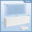 Huuger 70 Inch Dresser for Bedroom, TV Stand for 65, 75, 80 Inch TV, 12 Fabric Drawer Long Dresser, Large Storage Organizer Unit, Wide Chest of Drawer with Storage, for Living Room, White