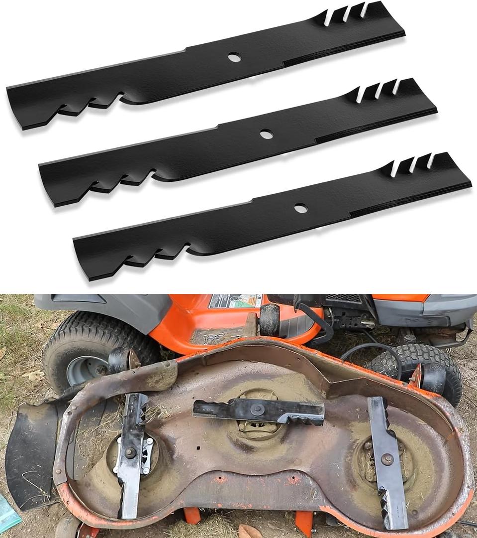 3 Heavy Duty G3 Gator Blades 20-1/2" Length 60 Decks for Select Hustler Tractors and Riding Lawn Mowers 794230 793935 794214 600901 603992X 793794 793794X